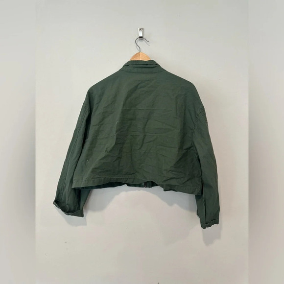 - Zara military green Utility cropped jacket women size Medium - Picture 5 of 10